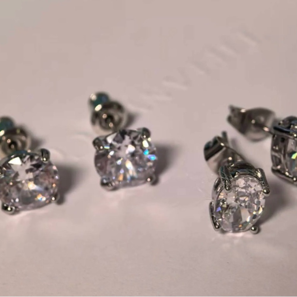 Elegant Silver Stud Earrings
